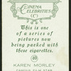 Karen Morley.
