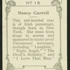 Nancy Carroll.