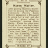 Karen Morley.