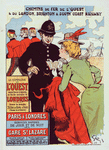 Affiche pour la Cie de l'Ouest : "Paris-Londres".