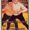 Affiche belge pour un "Tournoi de Lutte".
