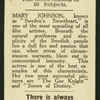 Mary Johnson.