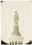 Thomas Crawford : Freedom (bronze). On the dome of the Capitol, Washington. The figure is 19 ft. 6 in. in height, weight 12.985 lbs. Sometimes called Liberty also Columbia. (Smithsonian Institution).