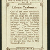 Lilyan Tashman.