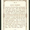Alice Calhoun.