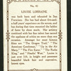 Louise Lorraine.