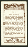 Alec B. Francis.
