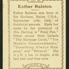 Esther Ralston.