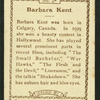 Barbara Kent.