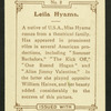 Leila Hyams.