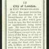 City sword-bearer, London.