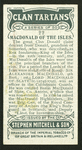 MacDonald of the Isles & of Sleat.