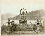 Bronze statue of Jeso Sama, Hakoni Lake