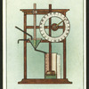 A water-clock or clepsydra.