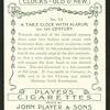 A table clock with alarum.