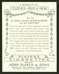 A table clock with alarum.