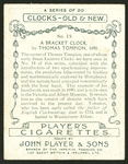 A bracket clock by Tompion.