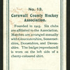 Cornwall County Hockey Association.