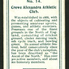 Crewe Alexandra Athletic Club.