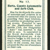 Herts, County Automobile and Aero club.