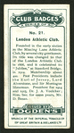 London Athletic Club.
