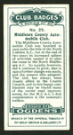 Middlesex County Automobile Club.