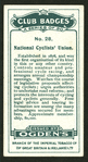 National Cyclists' Union.