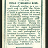 Orion Gymnastic Club.