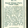 Royal Cinque Ports Yacht Club.