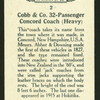 Cobb & co. 32-passenger concord coach (heavy).