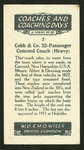 Cobb & co. 32-passenger concord coach (heavy).