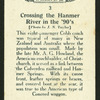 Crossing the Hanmer River.