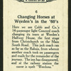 Changing horses at Weeden's.