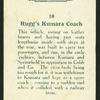 Rugg's Kumara coach.