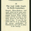 Last Cobb coach in North Canterbury.