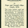Pope & Yeend's blue coach, 1874.
