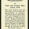 Pope & Yeend's blue coach, 1874.