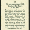Eleven-passenger cab coach.