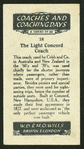 Light concord coach.