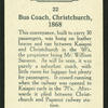 Bus coach, Christchurch, 1868.