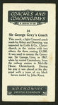 Sir George Grey's coach.