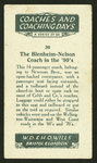 Blenheim-Nelson coach.
