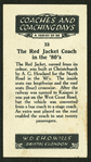 The Red Jacket coach.