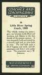 Little River Spring coach.