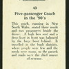 Five-passenger coach.