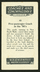 Five-passenger coach.