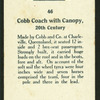 Cobb coach with canopy.