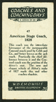 American stage coach.
