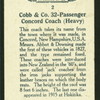Cobb & Co. 32-passenger Concord coach (heavy).