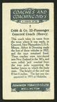 Cobb & Co. 32-passenger Concord coach (heavy).